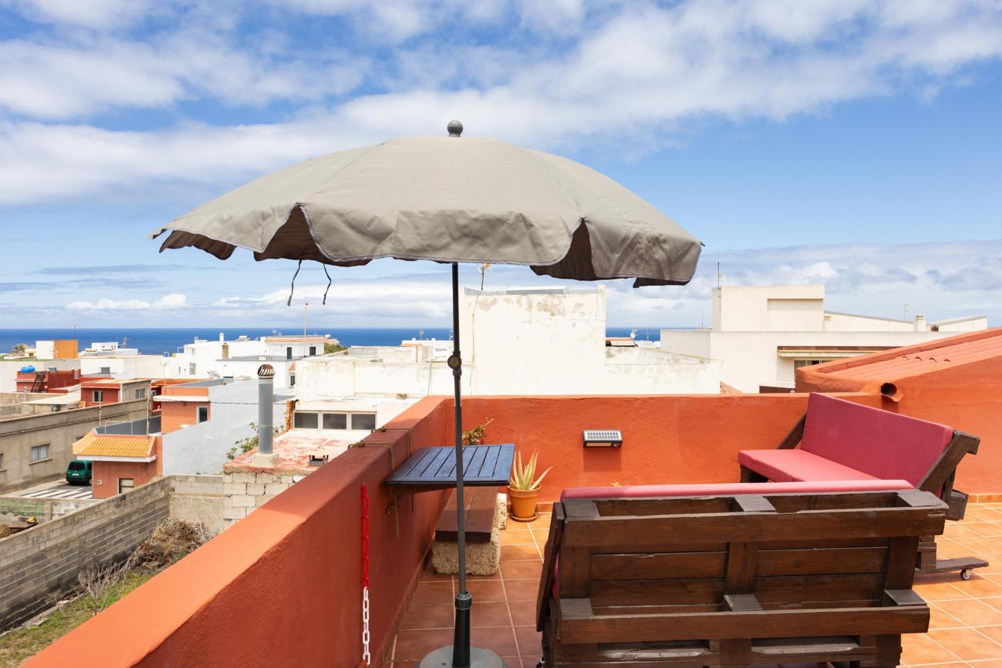 Tenohomes Rustic House With Terrace & Nature Views Buenavista Del Norte Exterior photo